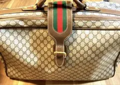 ★GUCCI ★GGキャバスト　ボストンバッグ　オールドグッチ