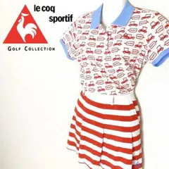 【未使用タグ付き！Lサイズ！】le coq GOLFセットアップゴルフウェア！