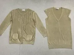 (L02636) RED VALENTINO ラメアンサンブル カーディガンのサムネイル