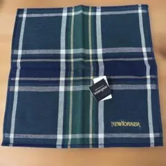 新品♩NEWYORKER チェック柄 ハンカチ 綿100%のサムネイル