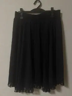 フレアスカート 黒 大きいサイズ