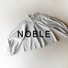 今季完売品 NOBLE ノーブル バルーンスリーブ 長袖 黒ブラウス - メルカリ