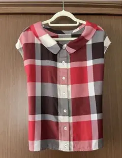 ブルーレーベルクレストブリッジ　チェック2way ブラウスのサムネイル
