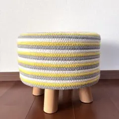 美品】バナナリーフ スツール ラタンブラウン 幅41×奥行き41×高さ40cm