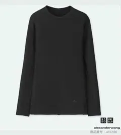 ヒートテック クルーネックT M 黒