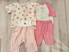 GU モイモルンパジャマ ルームウェア 2枚セット 女の子のサムネイル