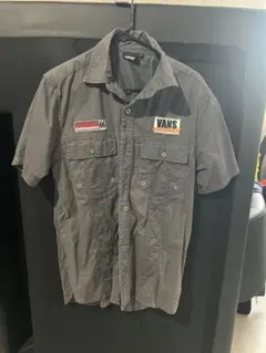 VANS 半袖 ワークシャツ グレー Mのサムネイル
