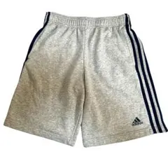 adidas アディダス スウェットショーツ 3本ライン グレー L