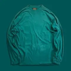 80s USA製 エディーバウアー 黒タグ モックネック ロンT 長袖Tシャツ