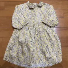 petit main 花柄 ワンピース 90