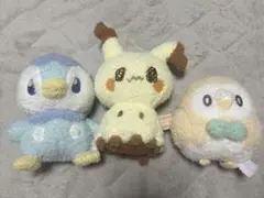 ポケピース　ぬいぐるみ　ポッチャマ　モクロー　ミミッキュ　3点