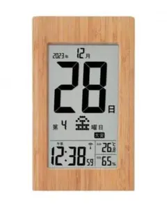 竹の日めくり電波時計　アデッソ　ADESSO
