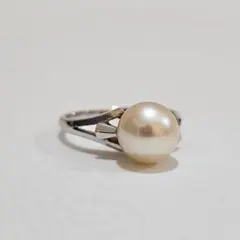 2075 ミキモトパールリングK14WGホワイトゴールド10号8.3mm - メルカリ