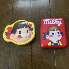 ミルキーキャラクター 空き缶 2個セット