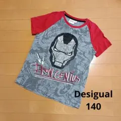 デシグアル MARVEL AVENGERS アイアンマン スパンコール Tシャツ