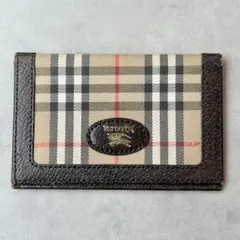BURBERRY ノバチェック　シャドーホース　パスケース　定期入れ