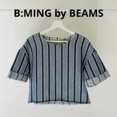 B:MING by BEAMS ビームス　 ストライプ フリンジ トップスのサムネイル
