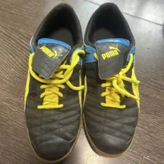 Puma フットサルシューズ 黒/青/黄　アシックス　セット