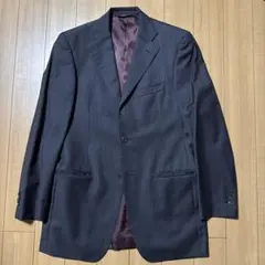 THE SUIT COMPANY ダークグレー ストライプ ビジネススーツ