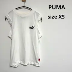 【PUMA】プーマ(XS)タンクトップ　男女兼用　ホワイト　ノースリーブ
