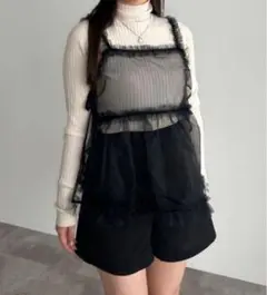 【訳あり】apres jourアプレジュール シースルー オーガンジー ビスチェ