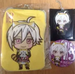 【新品未使用】ムビナナ 九条天 がま口ポーチ アクキー 缶バッジ②