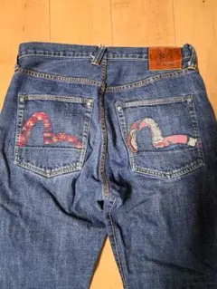 EVISU ✕ 塩谷兄弟／リバーシブルモデル／刺繍＆ビックペイント／W34