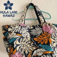 【HulaLani 】フララニハワイ　モンステラ柄BIGトートバッグのサムネイル