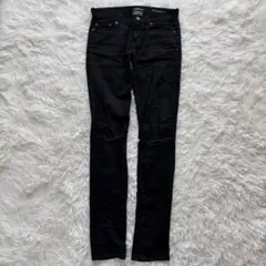 希少 SAINTLAURENT エディ期 ブラッククラッシュデニムパンツ 26のサムネイル