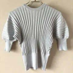 ROPEPICNIC ロペピクニック ラメニット 5分袖 丸首 38 M