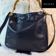 GUCCI グッチ バンブー バンブーハンドル レザーバッグ 本革バッグのサムネイル