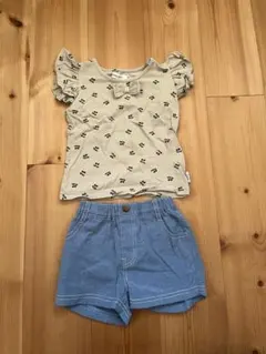 90㎝女の子上下コーデセットのサムネイル