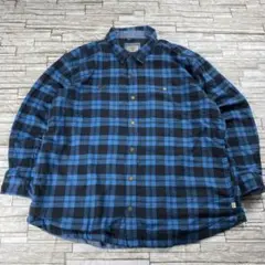 L.L.Bean シャツジャケット ブルーネイビー ヘビーネル アウター