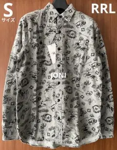 RRLダブルアールエル■ウエスタンプリント シャモア ワークシャツ■S