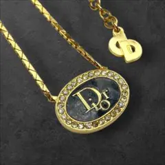 Dior ネックレス オーバル ゴールド ロゴ 160