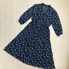 ユニクロ UNIQLO ワンピース 小花柄 花柄ワンピース ロングワンピース