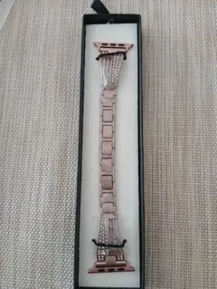 ローズゴールド スマートウォッチバンド クリスタル装飾