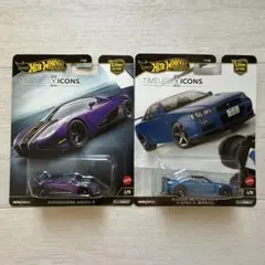 日本未発売！Hot Wheels nissan gtrr 34&ケーニセグ　2台