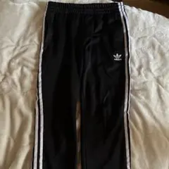 adidas 黒 ジャージパンツ トレフォイル