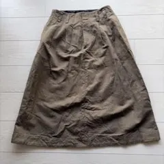 MARGARET HOWELL ブラウン ロングスカートのサムネイル