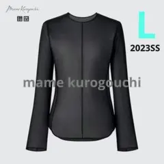 【ユニクロ×マメクロゴウチ】 シアークルーネックTシャツ ブラック L