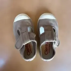 Cienta ベルクロストラップシューズ　ベージュ　22