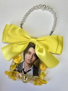 SALE【103】チャーム付き硬質デコトレカケース　高透明ホイップ　推し活に