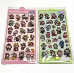 ボンボンドロップシール　3D 立体　ぷくぷく　ウォーターシール　ラブブ　2枚