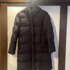 SIMPLICITÉ ロングダウンジャケット ブラック　フード付き