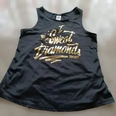 ZUMBA タンク トップ ブラック ゴールド XS