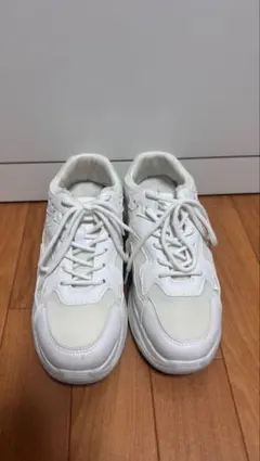 ホワイト 厚底スニーカー