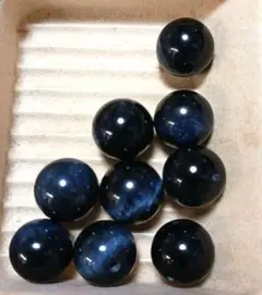 3Aクラス 南アフリカ産ブルータイガーアイ バラ売り　12ミリ 9個