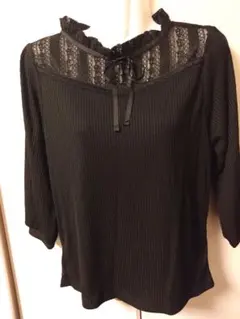 11.透け感黒セクシートップス1年中着れてコスパ最強オシャレトップス