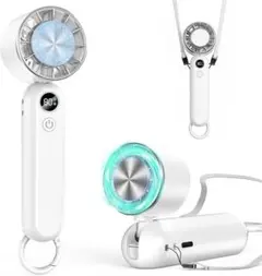 ハンディファン 冷却プレート搭載 携帯扇風機 冷感 手持ち扇風機